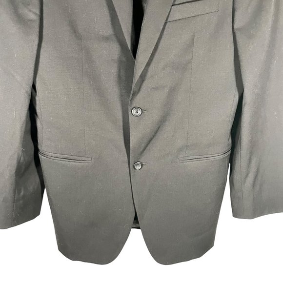 Pronto Uomo grey 2 button blazer suit jacket men’s 38 long - Picture 6 of 14